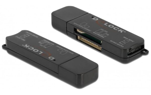 1251430_1 - Mediatech DeLock 91757 USB Card Reader 1x USB-A Stecker, USB 3.2 Gen 1