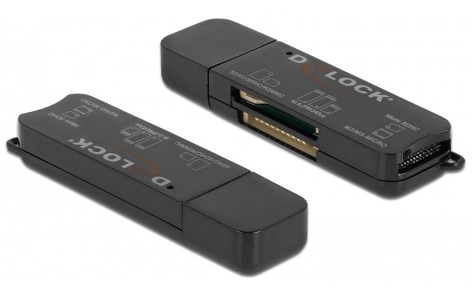 1251430_1 - Mediatech DeLock 91757 USB Card Reader 1x USB-A Stecker, USB 3.2 Gen 1