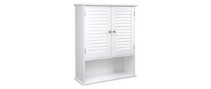 Vasagle Wandschrank, Weiss, Doppeltür 60x20x70 cm (LxBxH) Traglast 15kg/5kgAblage kaufen Schweiz | Mediatech.ch