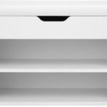 Vasagle Schuhschrank gepolster, Weiss, 60 x 30 x 44 cm (BxTxH), Tragslast: 150 kg