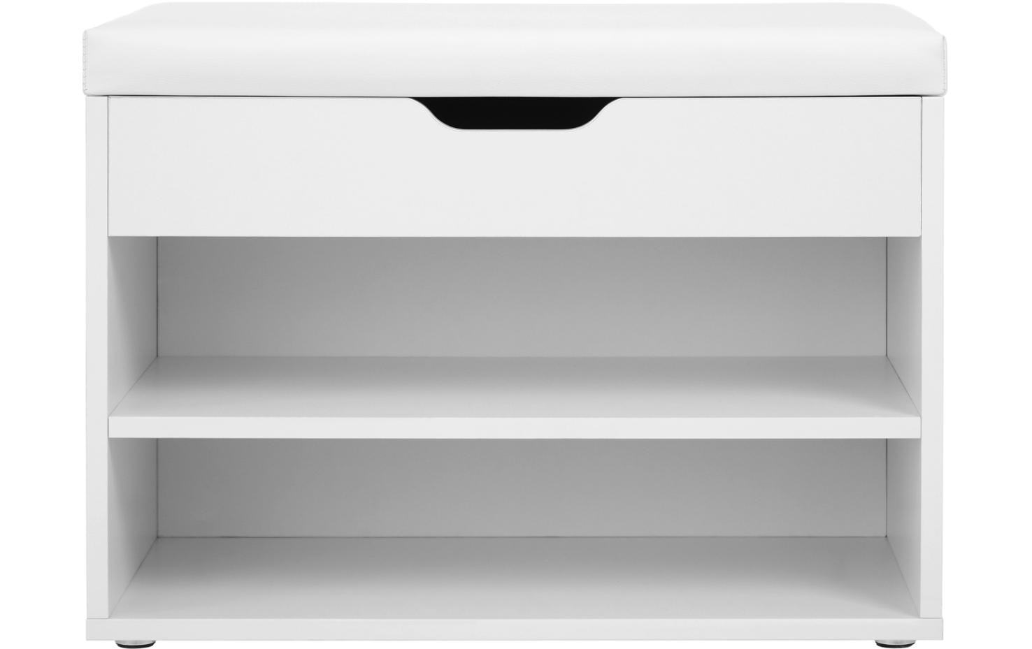 1251503 - Mediatech Vasagle Schuhschrank gepolster, Weiss, 60 x 30 x 44 cm (BxTxH), Tragslast: 150 kg kaufen Schweiz | Mediatech.ch