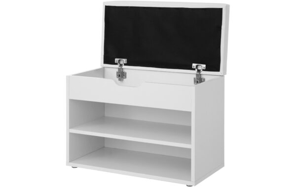 1251503_3 - Mediatech Vasagle Schuhschrank gepolster, Weiss, 60 x 30 x 44 cm (BxTxH), Tragslast: 150 kg