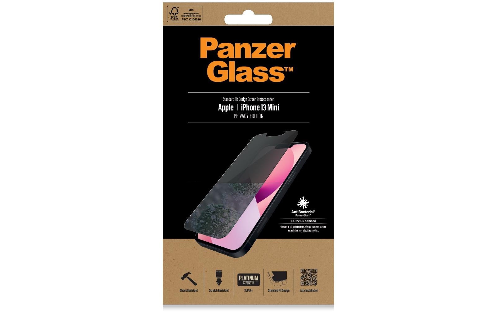 1251635 - Mediatech PanzerGlass Privacy, SF, AB iPhone 13 mini