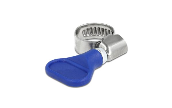 Delock Schlauchschellen 10-16mm, 5 Stück Edelstahl 400 SS mit Flügelmutter, Blau kaufen Schweiz | Mediatech.ch
