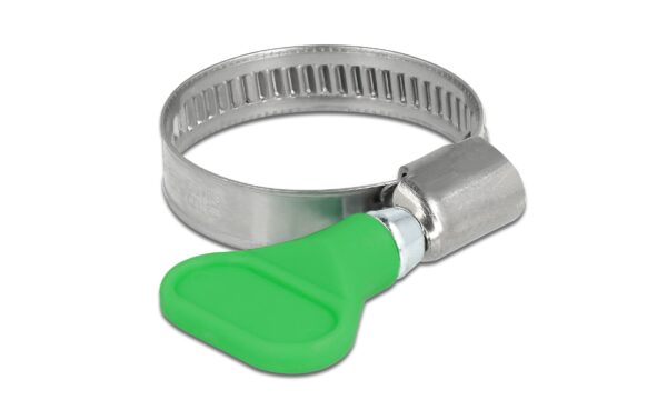 Delock Schlauchschellen 20-35mm, 5 Stück Edelstahl 400 SS mit Flügelmutter, Grün kaufen Schweiz | Mediatech.ch
