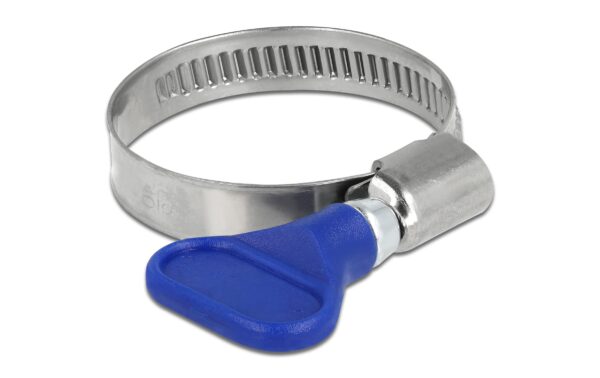 Delock Schlauchschellen 25-40mm, 5 Stück Edelstahl 400 SS mit Flügelmutter, Blau kaufen Schweiz | Mediatech.ch
