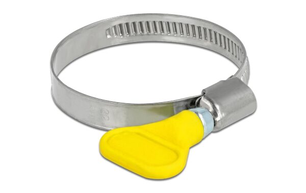 Delock Schlauchschellen 32-50mm, 5 Stück Edelstahl 400 SS mit Flügelmutter, Gelb kaufen Schweiz | Mediatech.ch