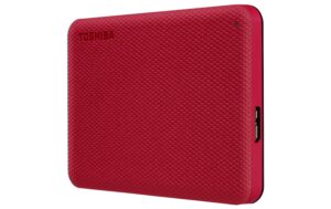 1251900 - Mediatech Toshiba Canvio Advance 2TB Rot USB 3.2, 2.5, 14mm, inkl. Backup Software