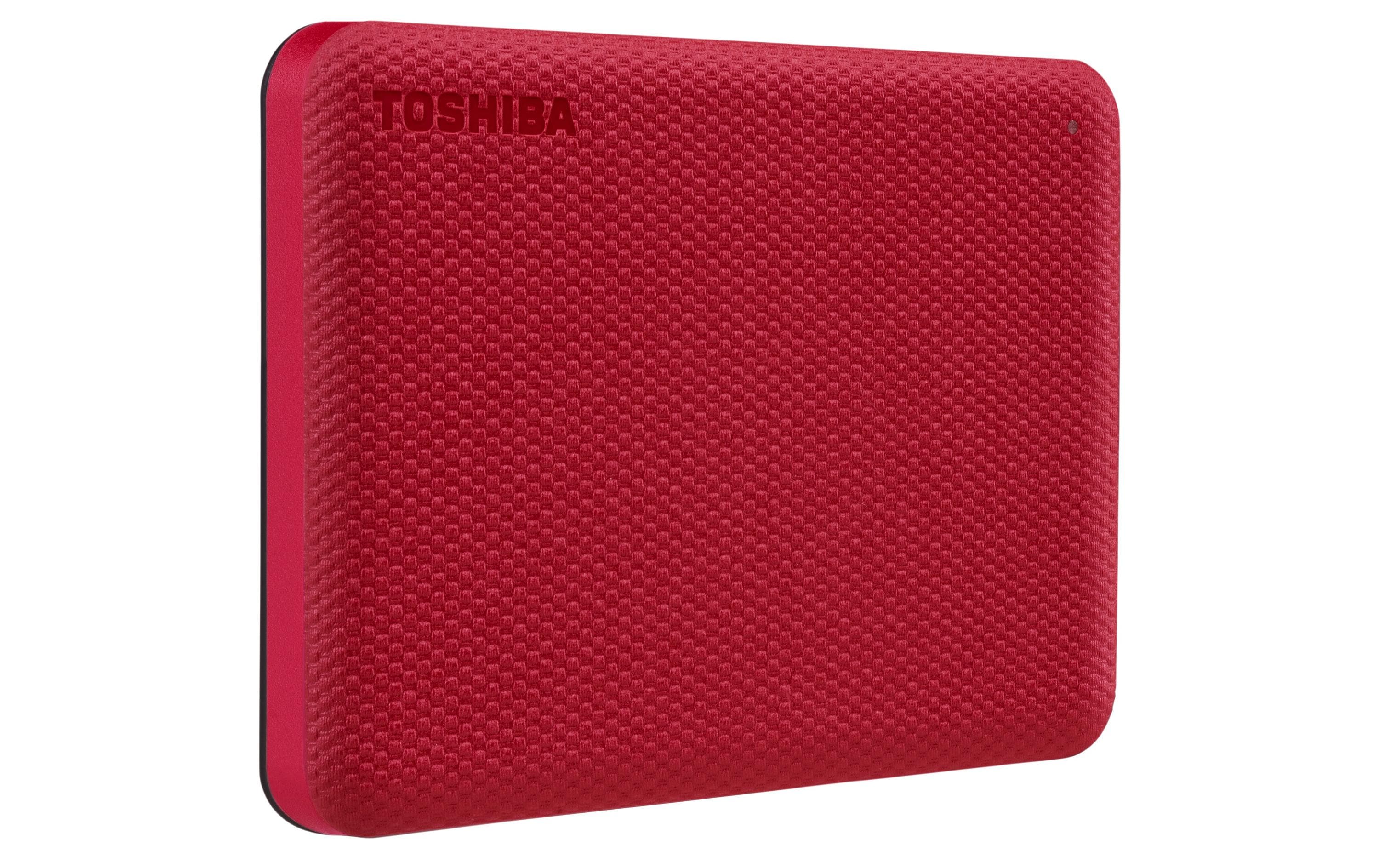 1251900_1 - Mediatech Toshiba Canvio Advance 2TB Rot USB 3.2, 2.5, 14mm, inkl. Backup Software