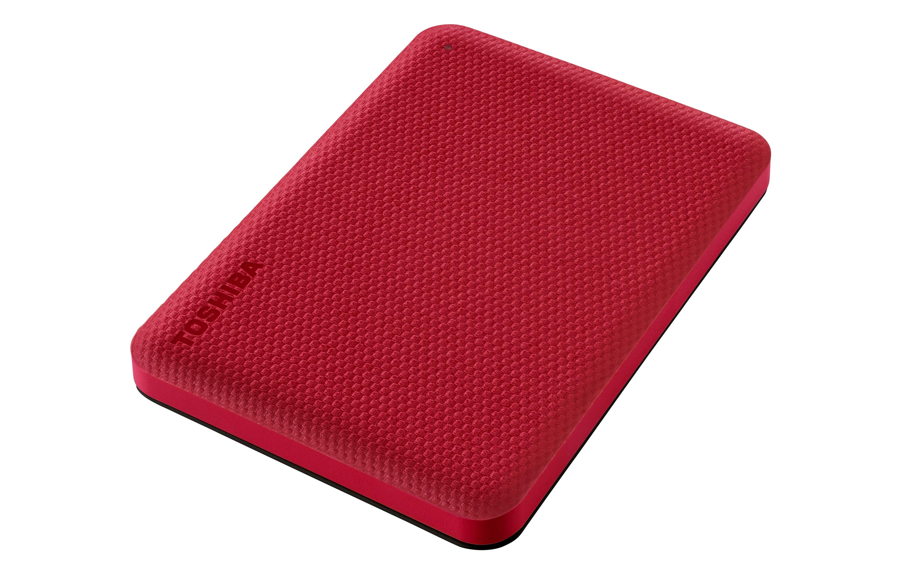 1251900_2 - Mediatech Toshiba Canvio Advance 2TB Rot USB 3.2, 2.5, 14mm, inkl. Backup Software