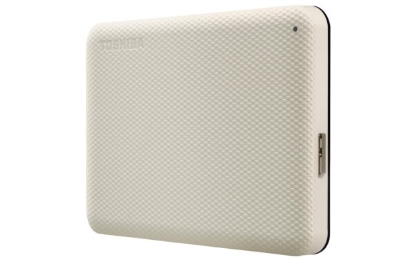 1251903 - Mediatech Toshiba Canvio Advance 4TB Weiss USB 3.2, 2.5, 14mm, inkl. Backup Software