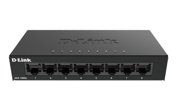 D-Link DGS-108GL/E: 8Port Switch, 1Gbps Metalgehäuse, ext. NT, lüfterlos kaufen Schweiz | Mediatech.ch