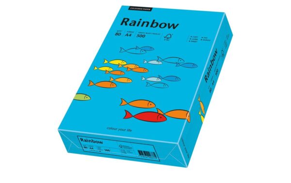 Rainbow Kopierpapier 80 g/m², 500 Stk A4, blau