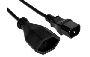 FURBER.power F.power Netzkabel-Verl. C14-T13 0.3m sw 230V, H05VV-F 3G1.00, schwarz (5/50) kaufen | Mediatech.ch