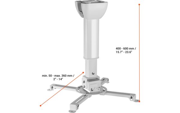 1253578_1 - Mediatech Celexon MultiCel4060Pro W, weiss Universaldeckenhalterung,40-60cm, bis 15Kg