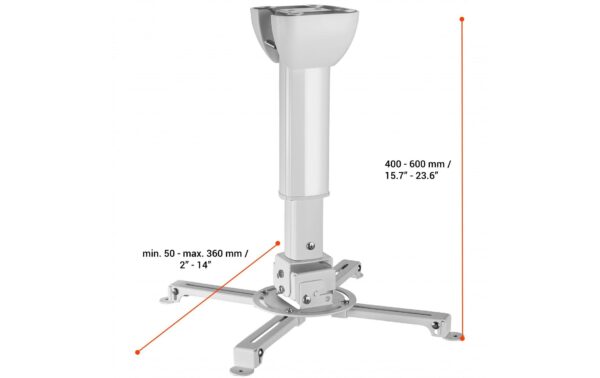 1253578_5 - Mediatech Celexon MultiCel4060Pro W, weiss Universaldeckenhalterung,40-60cm, bis 15Kg