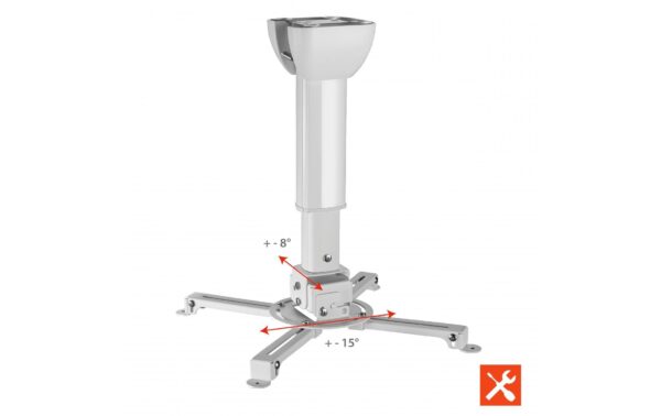 1253578_6 - Mediatech Celexon MultiCel4060Pro W, weiss Universaldeckenhalterung,40-60cm, bis 15Kg