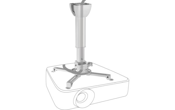 1253578_8 - Mediatech Celexon MultiCel4060Pro W, weiss Universaldeckenhalterung,40-60cm, bis 15Kg