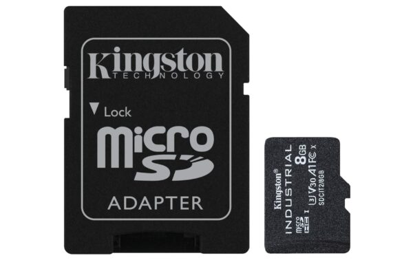 Kingston micro SDHC Industrial Trade 8GB UHS-I Class 10 + SD Adapter kaufen | Mediatech.ch
