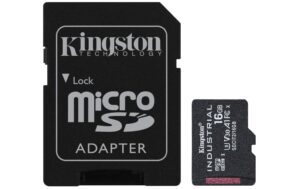 Kingston micro SDHC Industrial Trade 16GB UHS-I Class 10 + SD Adapter kaufen | Mediatech.ch