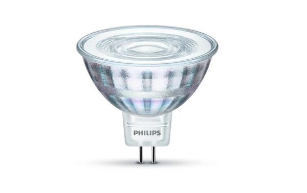 1257347 - Mediatech Philips LED Lampe 5W (35W) GU5.3, MR16, 345lm, 2700K, klar kaufen Schweiz | Mediatech.ch