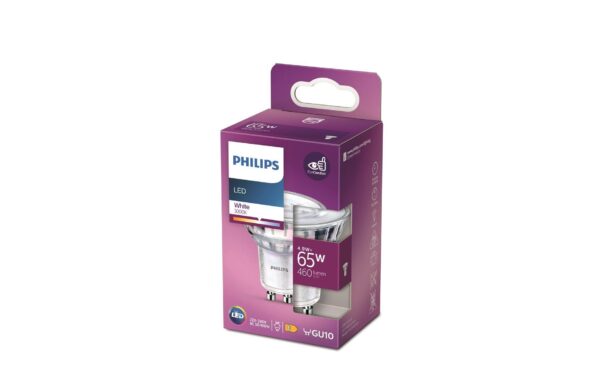 1257350_1 - Mediatech Philips LED Lampe 5W (65W) GU10, MR16, 460lm, 3000K, klar
