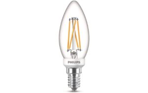 Philips LED Lampe 2.5 (25W) E14, B35, 250lm, 2700-2200K, klar