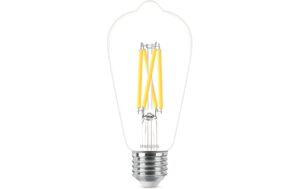 Philips LED Lampe 7W (60W) E27, ST64, 806lm, 2700-2200K, klar