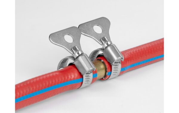 1257809_1 - Mediatech Delock Schlauchschellen 50-70mm, 10 Stück mit Flügelmutter, Metall