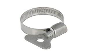 Delock Schlauchschellen 25-40mm, 10 Stück mit Flügelmutter, Metall