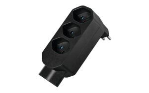 Steffen Manta Mehrfachadapter, 4xT13 1x U schwarz, drehbar 320° kaufen Schweiz | Mediatech.ch