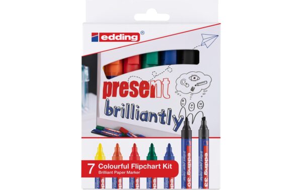edding Flipchart-Kit 30/33 E-7 1 Stk., Strichbreite ca. 1 mm kaufen Schweiz | Mediatech.ch