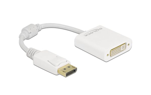 Delock Adapter DP 1.1 Stecker zu DVI Buchse Passiv, weiss kaufen | Mediatech.ch