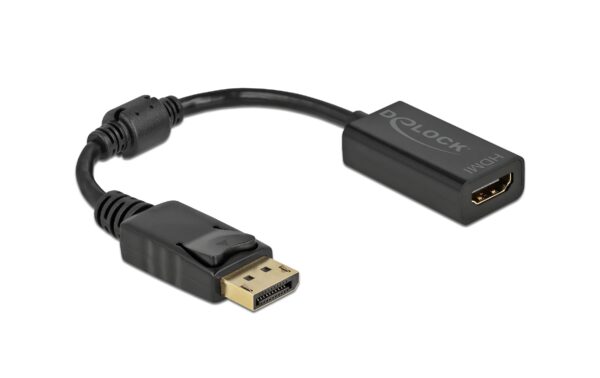 1263391 - Mediatech Delock Adapter DP 1.1 Stecker zu HDMI-Buchse Passiv, schwarz kaufen | Mediatech.ch