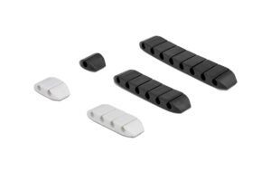 Delock Kabelhalter trapezförmig, selbstkl. Kombi Set 10 Stück, Schwarz/Weiss kaufen Schweiz | Mediatech.ch