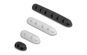 Delock Kabelhalter selbstklebend Kombi Set 4 Stück, Schwarz/Weiss kaufen Schweiz | Mediatech.ch