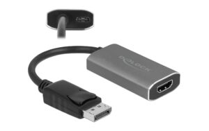Delock Adapter DP 1.4 zu HDMI Aktiv Adapter 8K mit HDR Funktion