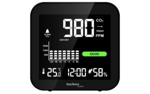 Technoline CO2 Luftgütemonitor WL1025 zur Überwachung der Raumluftqualität