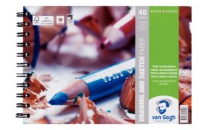 Van Gogh Zeichen und Skizzenpapier Block 160g/m2, 40 Bogen, Spiralbindung, 14.8 x 21
