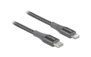 Delock USB Type-C zu Lightning, 2m, Grau Für iPhone, iPad und iPod
