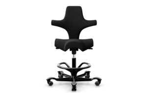 HÅG Bürostuhl Capisco 8106 mit Fussring Farbe: Schwarz