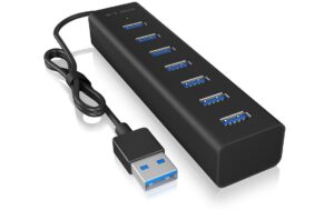 ICY BOX IB-HUB1700-U3, Type-A 7 Port USB3.0 USB Type-A zu 7 Port USB 3.0 Hub