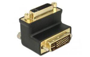 Adapter DVI-I Stecker auf DVI-I Buchse 90° 90 Grad Winkeladapter Duallink 24+5