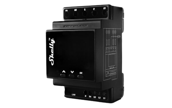 Shelly Pro 4PM LAN und WiFi-DIN-Rail Switch LAN und WLAN 4 Kanal Schaltaktor, Bluetooth kaufen Schweiz | Mediatech.ch