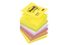 3M Post-it Z-Notes - neon rainbow 6 Blocks à 100 Blatt, 76x76 cm,