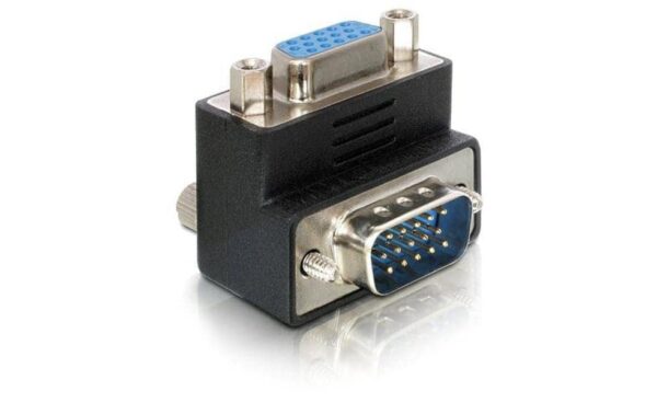 126679 - Mediatech Delock Adapter VGA Stecker auf VGA Buchse 90° 90 Grad Winkeladapter kaufen | Mediatech.ch
