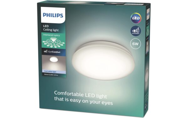 Philips Deckenleuchte Moire CL200 4000K, 6W, weiss