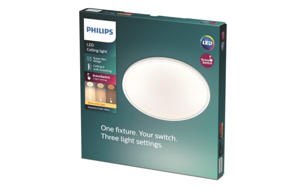 1266928_1 - Mediatech Philips 3-in-1 LED SceneSwitch CL550 1300lm 2700K, Dimmen ohne Dimmer, weiss