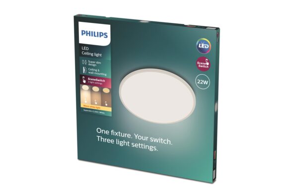 1266956_1 - Mediatech Philips 3-in-1 LED SceneSwitch CL550 2000lm 2700K, Dimmen ohne Dimmer, weiss