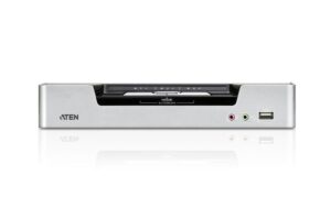 Aten CS1642: Dual-View DVI KVM Switch,2Port DVI&VGA support(2048x1536), Audio,2xUSB-Hub